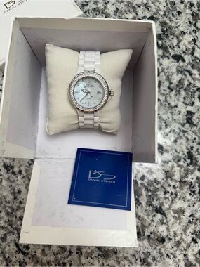 New DS Daniel Steiger White Ceramic Watch